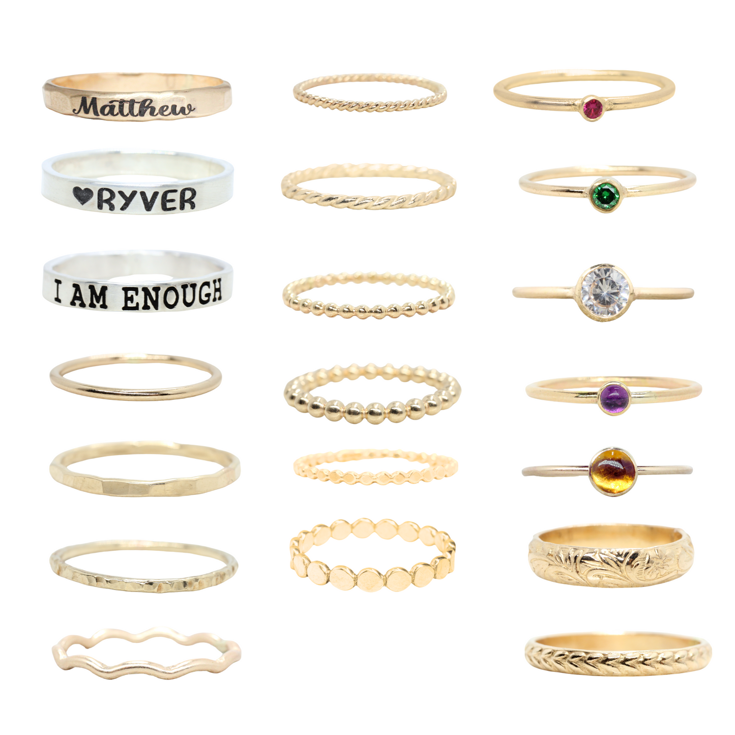Build Your Own Stacking Ring Set
