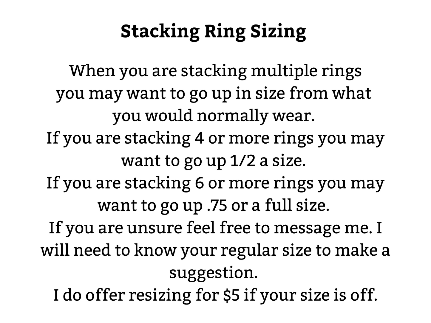 Build Your Own Stacking Ring Set