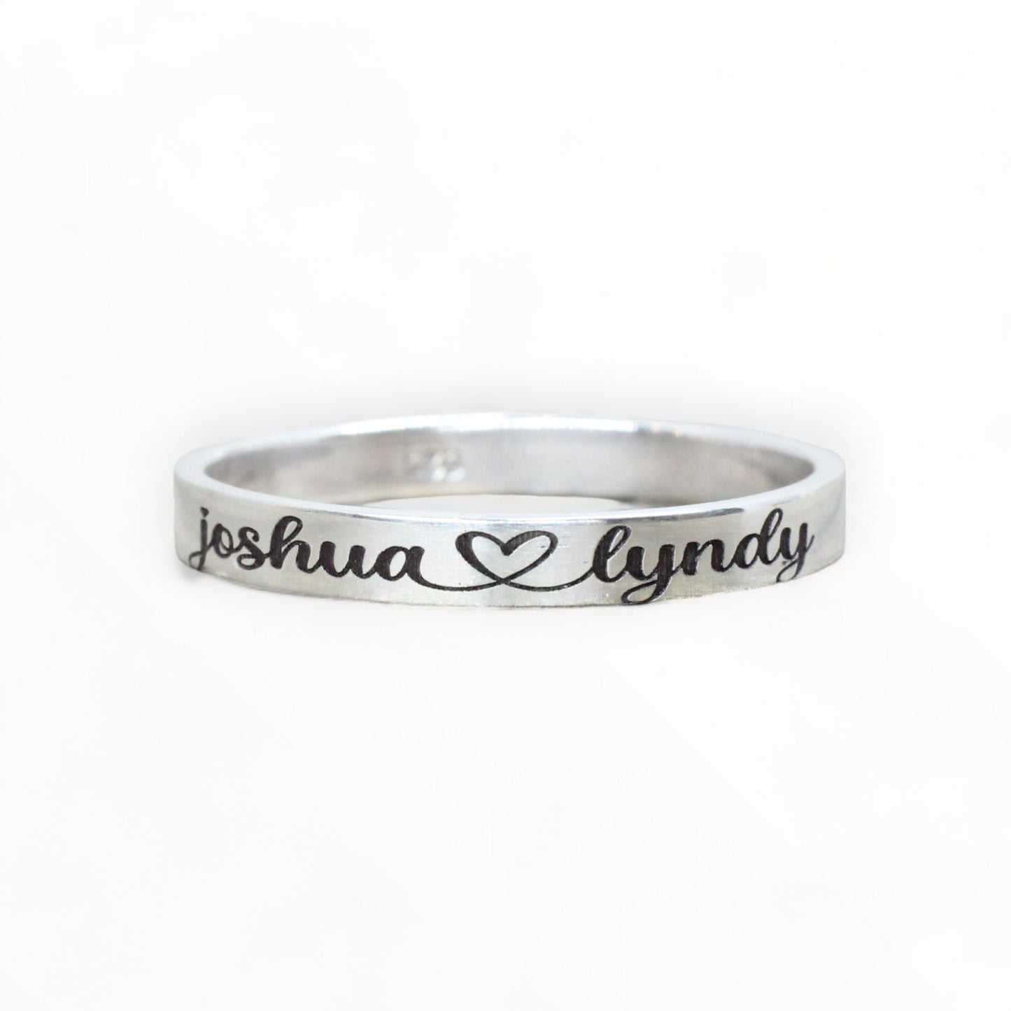 Sterling Silver Personalized Ring