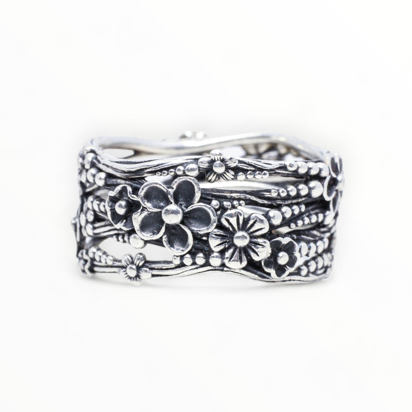 Sterling Silver Flora Ring