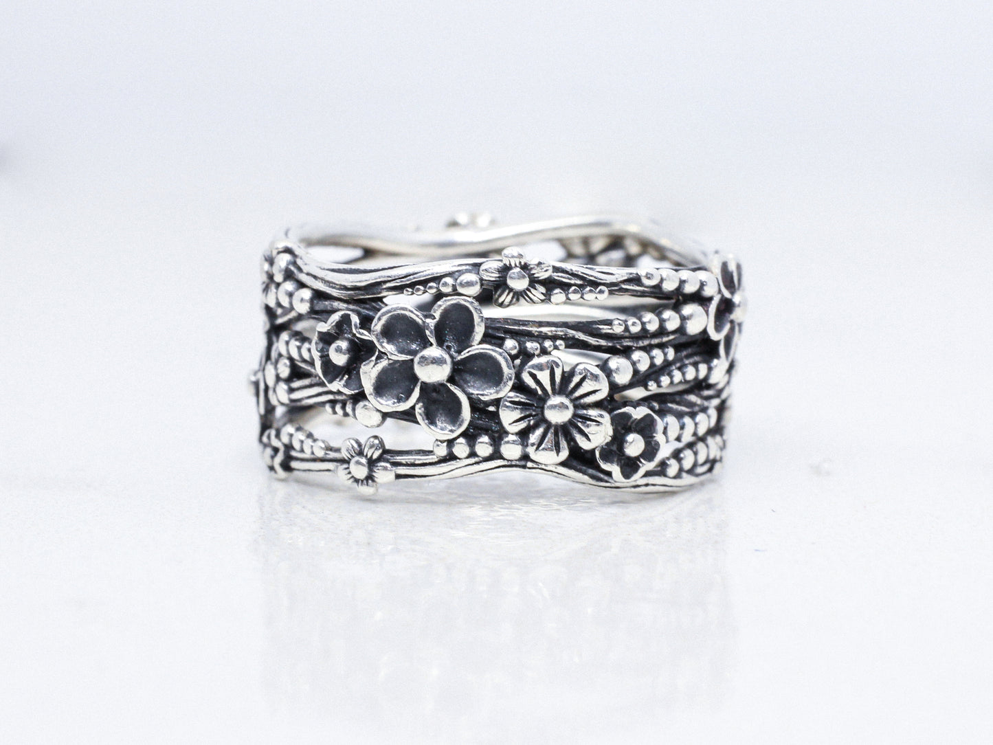 Sterling Silver Flora Ring