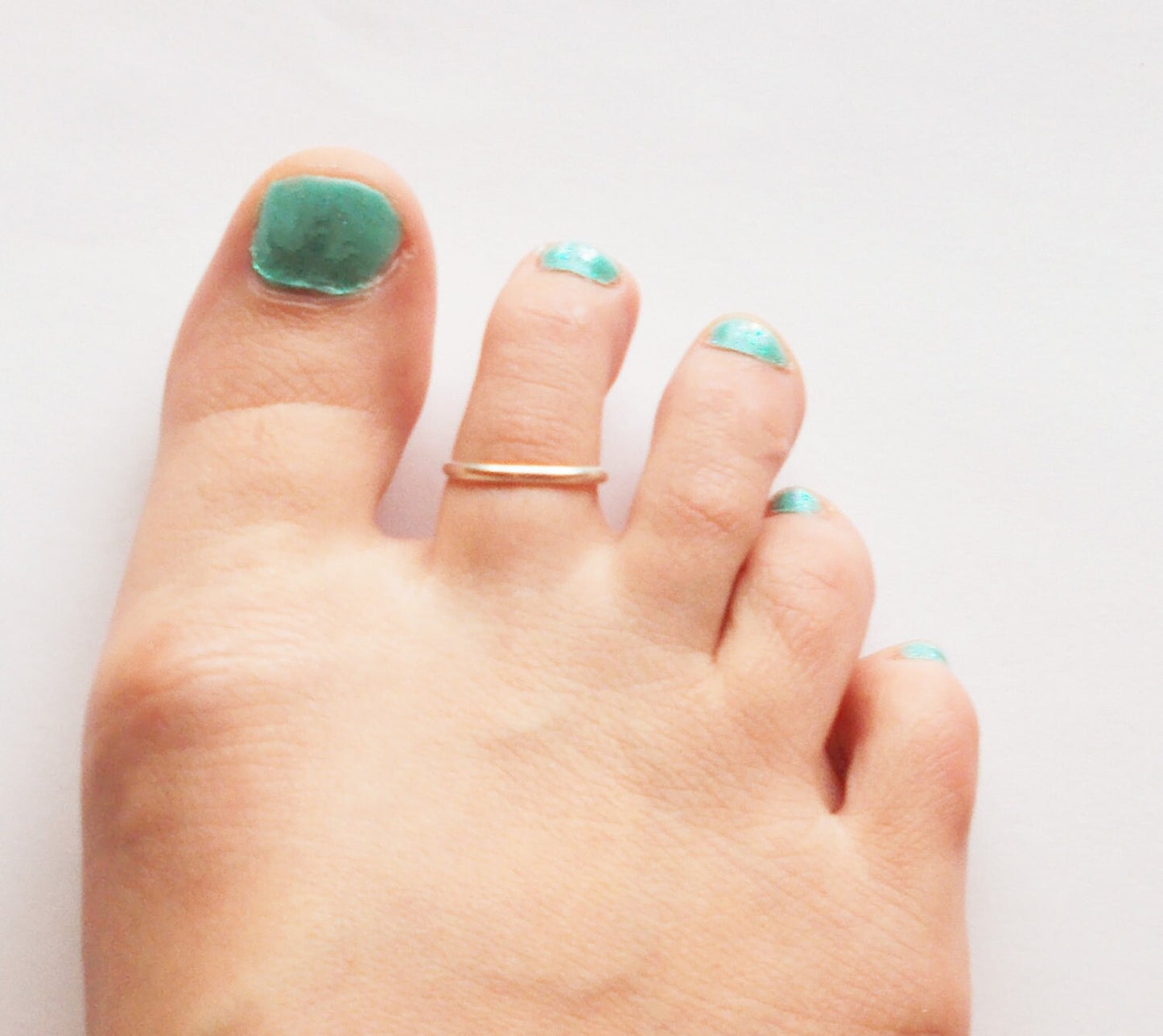 Adjustable Sterling Silver Toe Ring - Simple Toe Ring