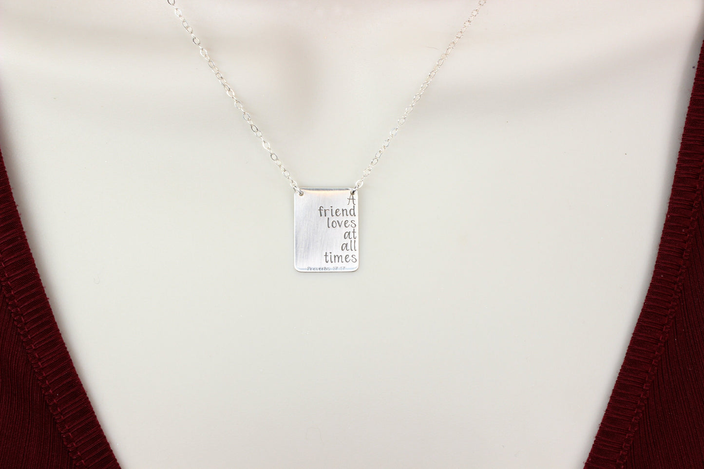 Best Friend Necklace Personalized Gift for Women // Bible Verse Mama Necklace Gift for Mom Handmade Jewelry Unique Jewelry Gift for Her