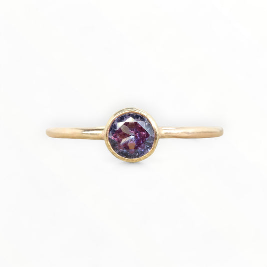 14K Gold Filled Gold Lab Alexandrite Stacking Ring