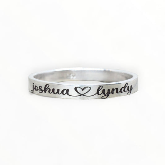Sterling Silver Personalized Ring