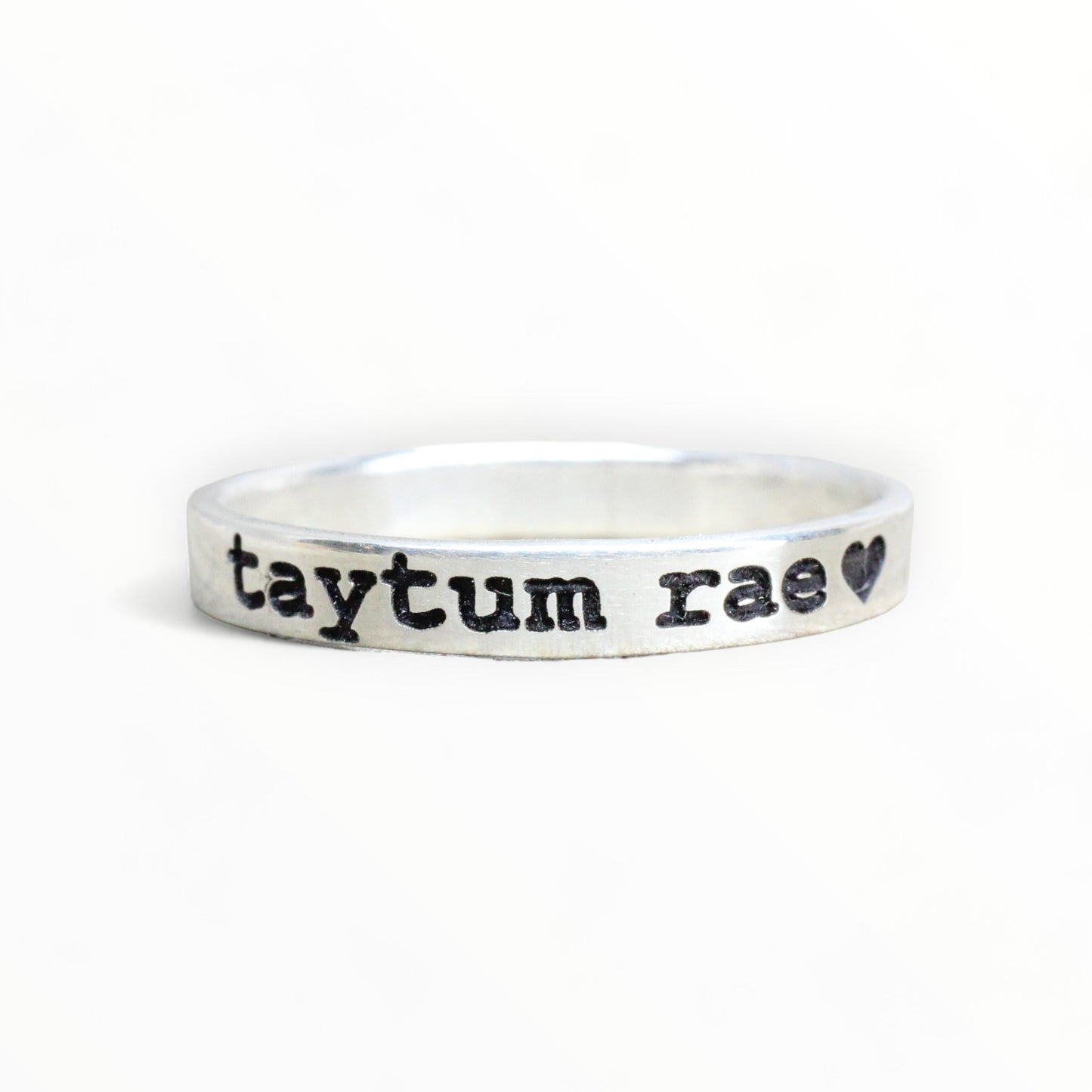 Sterling Silver Engraved Ring