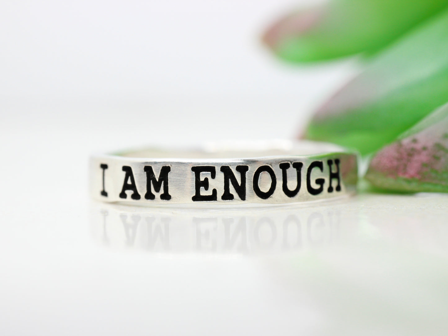 Sterling Silver Affirmation Ring
