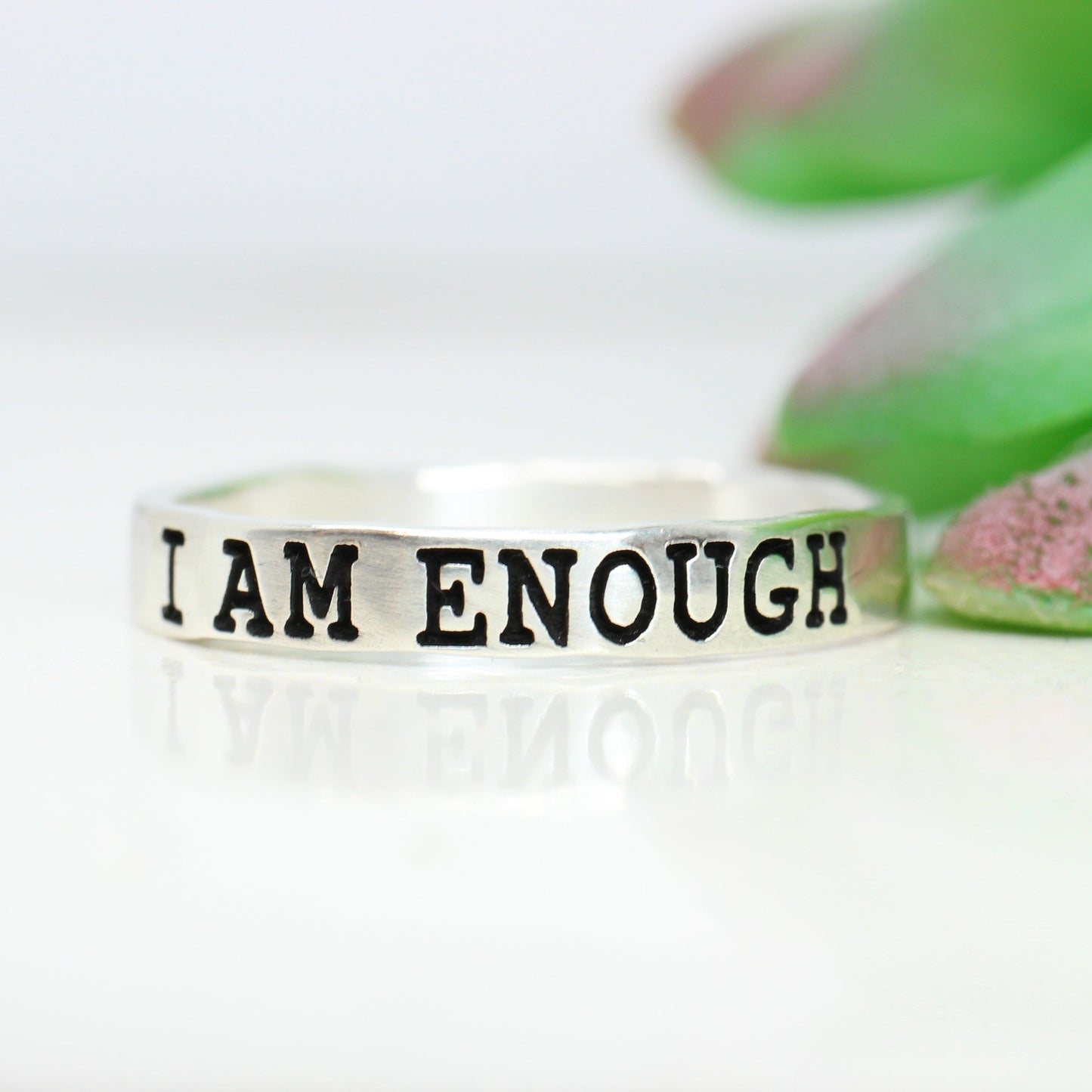 Sterling Silver Affirmation Ring