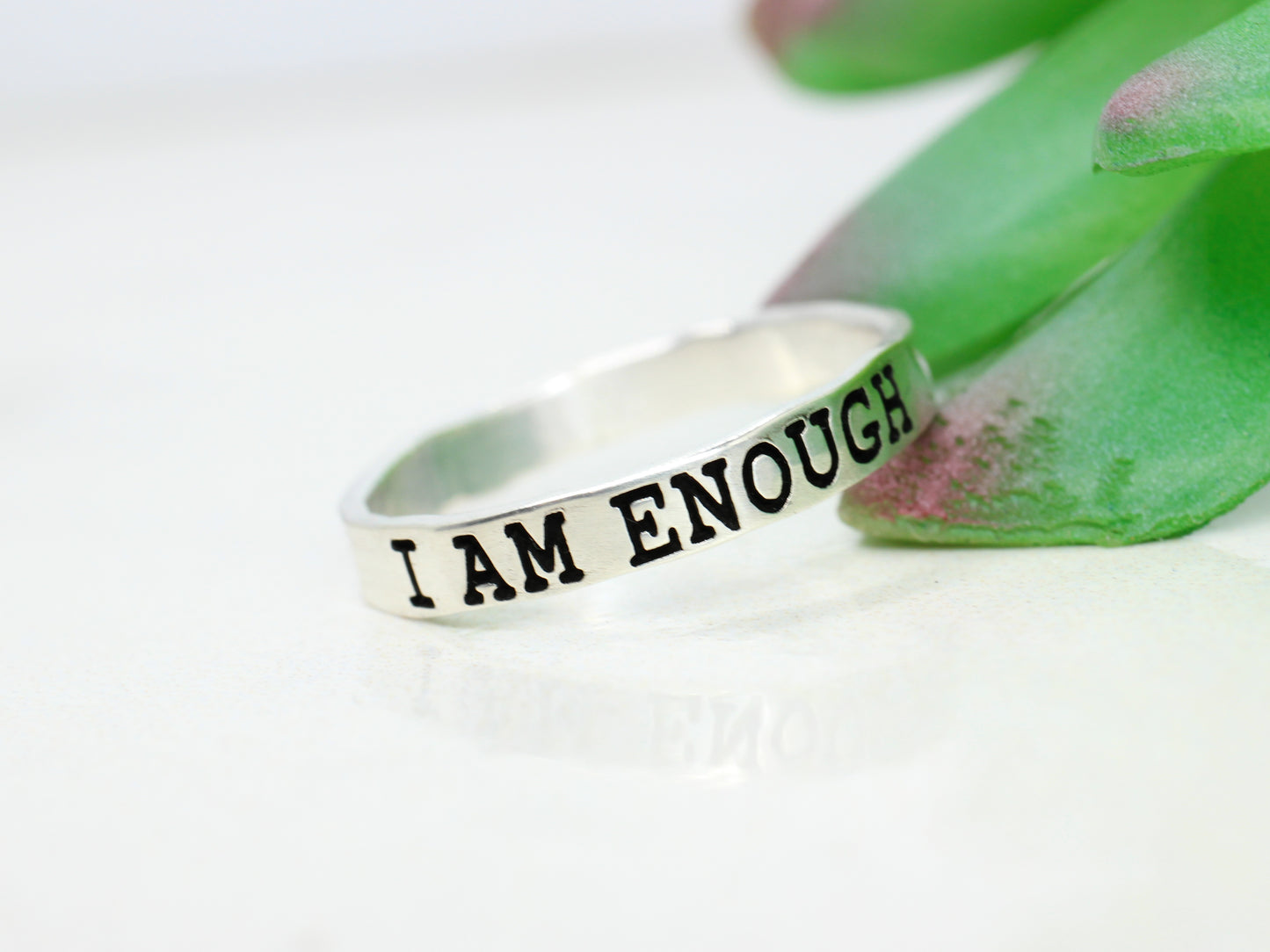 Sterling Silver Affirmation Ring