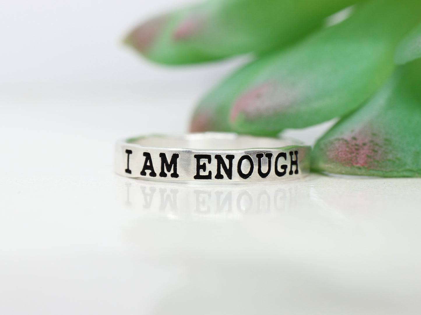 Sterling Silver Affirmation Ring