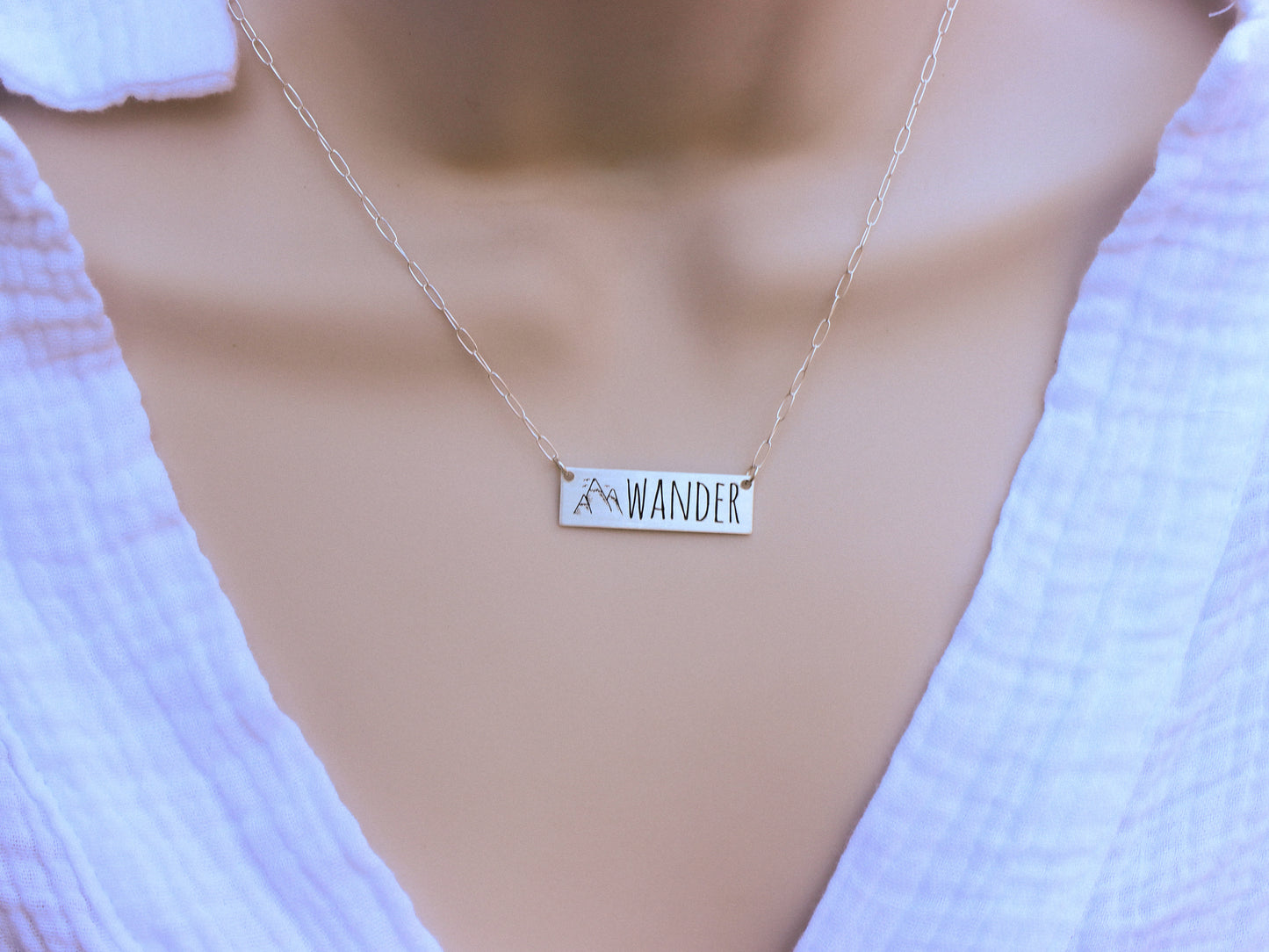 Personalized Bar Necklace