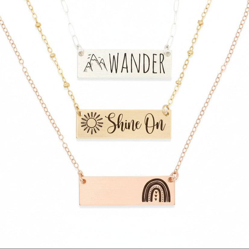 Personalized Bar Necklace