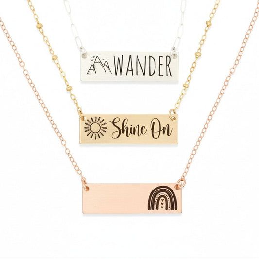 Personalized Bar Necklace