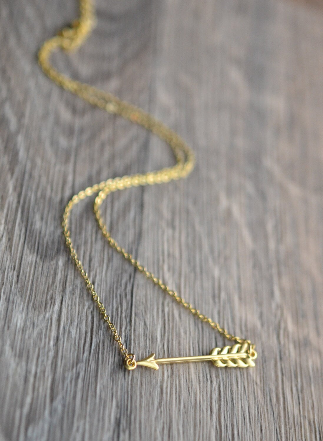 Gold Arrow Necklace // Cupid's Arrow Necklace // Small Arrow Necklace // Gift for Her // Bridesmaid Gift // Best Friend Gift