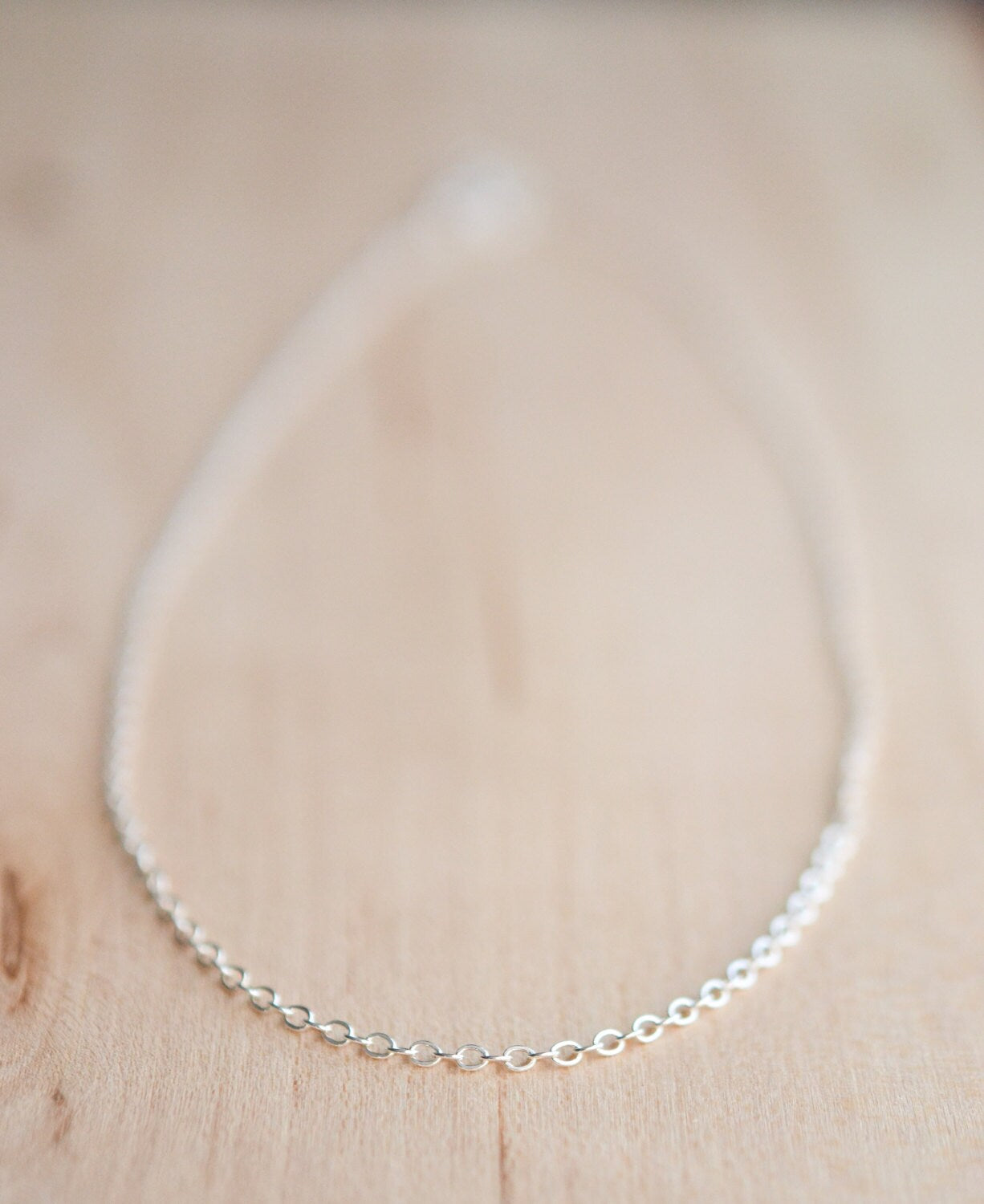 Sterling Silver Chain Necklace // Plain Silver Necklace // Add your Own Charm // Plain Sterling Silver Chain // Choose Your Length