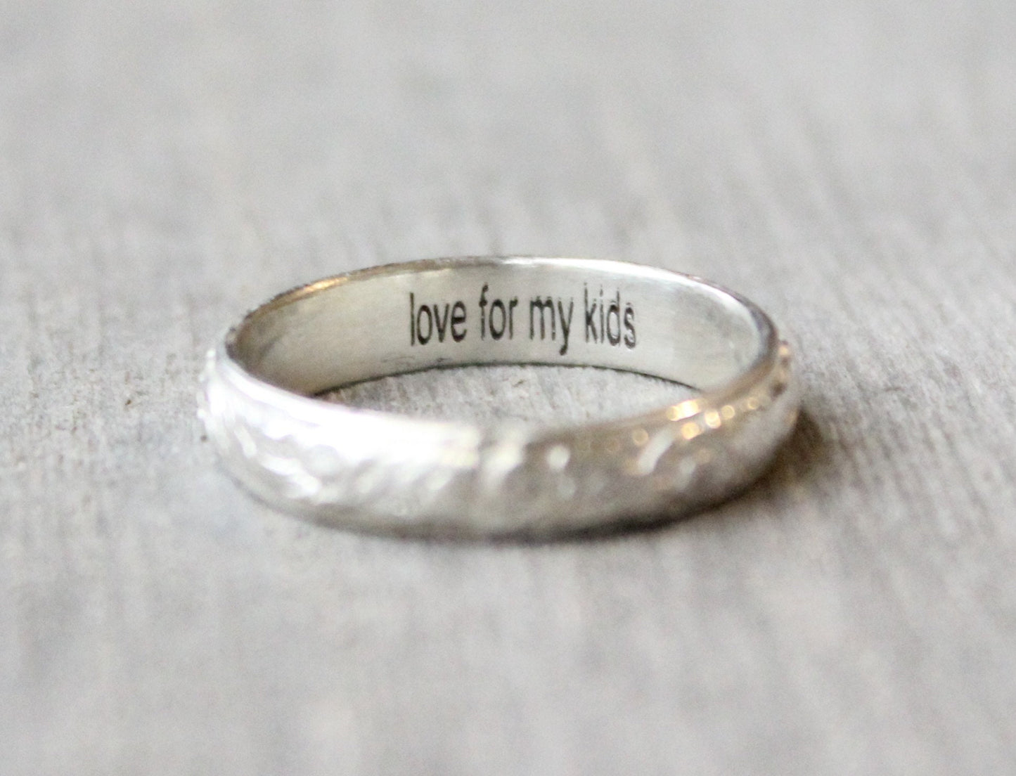 Custom Ring Engraving ONLY // Inside or Outside Ring Engraving // Pesonalized Name or Date Engraving // ENGRAVING ONLY ring not included