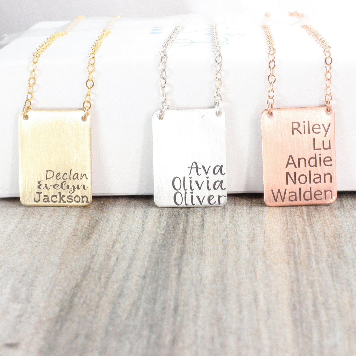 Custom Engraved Name Necklace Personalized Gift for Women // Mama Necklace Gift for Mom Handmade Jewelry Unique Jewelry Gift for Her