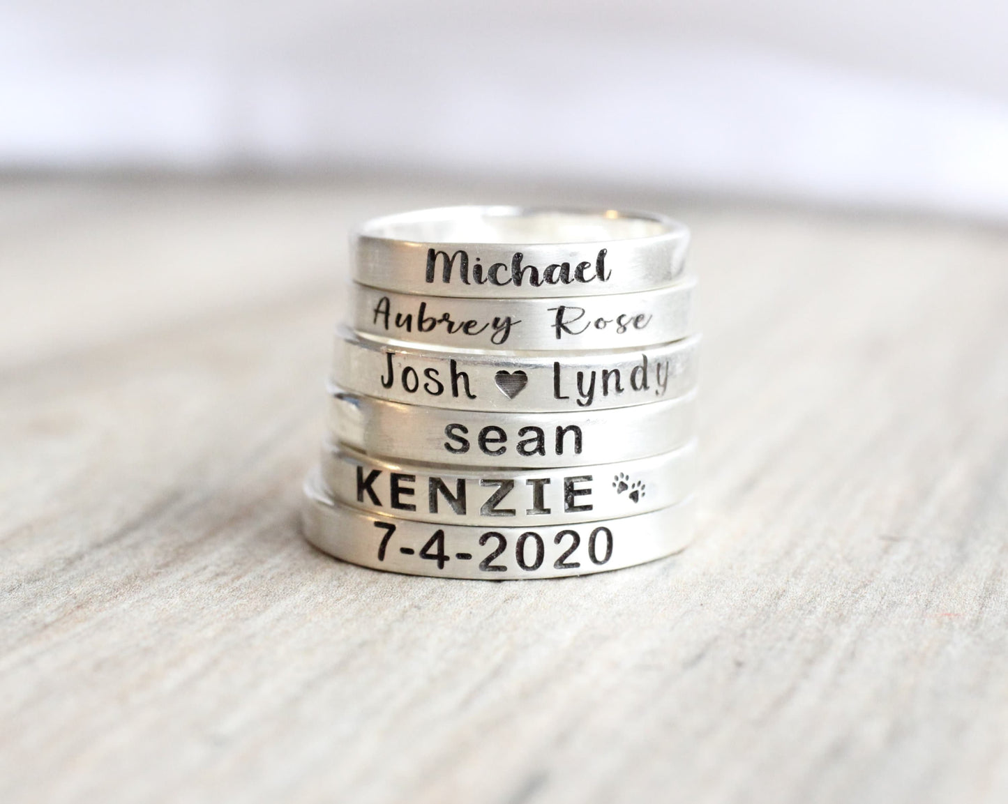 Sterling Silver Personalized Ring